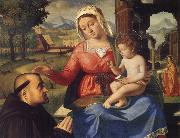 Andrea Previtali The Virgin and Child with a Donor Germany oil painting artist